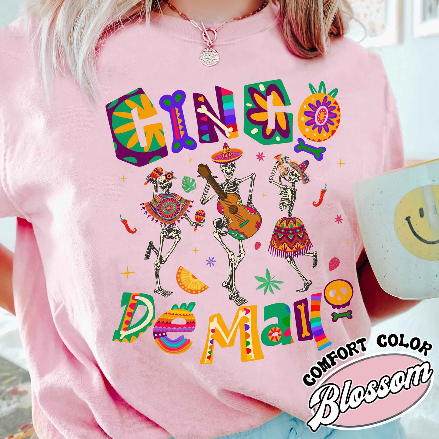 Cinco De Mayo Comfor Colors Shirt, Skeleton Dabbing, Skeleton Cinco De Mayo,Taco Shirt, Lets Fiesta Tee,Mexican Fiesta,