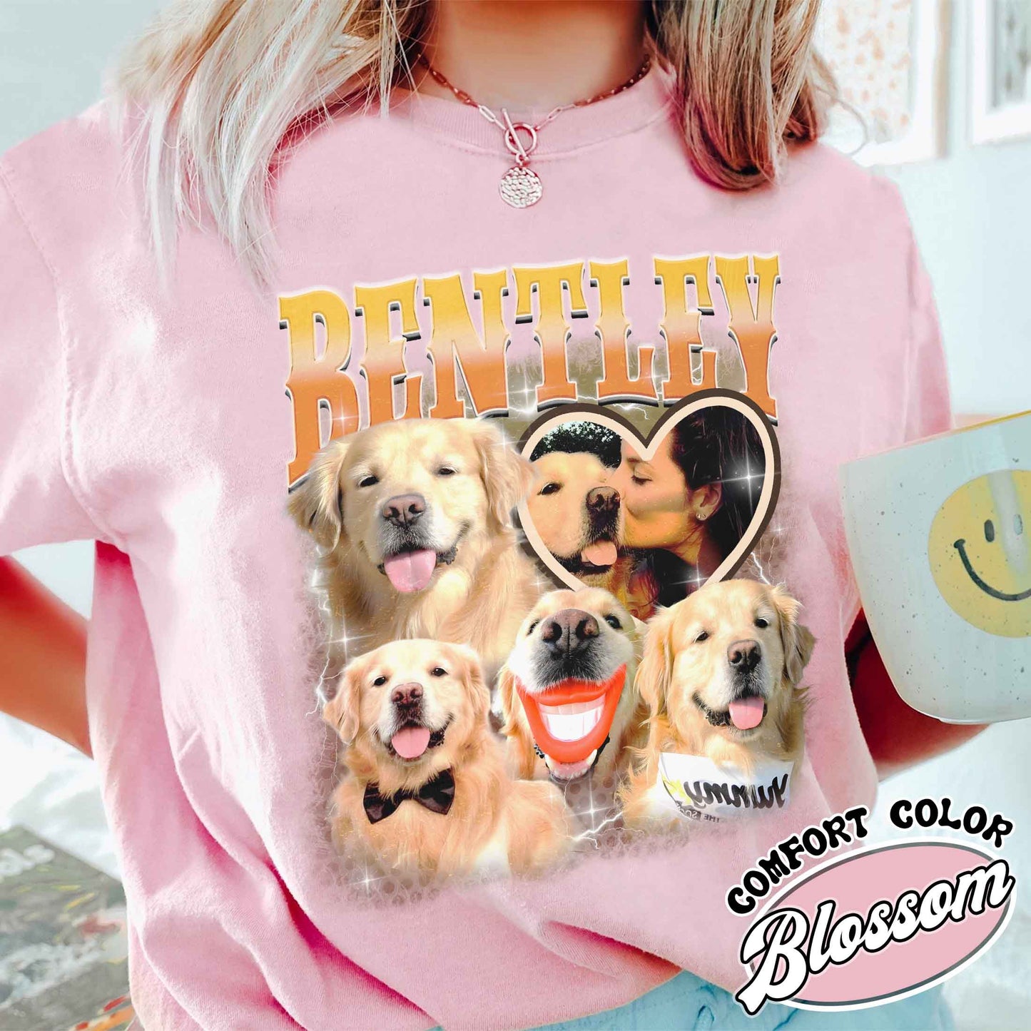 Custom Retro Dog Bootleg Shirt, Dog Bootleg Shirt, Custom Pet Photo, Custom Pet Portrait, Dog Owner Gift, Pet Lovers Gift, Custom Pet Shirt