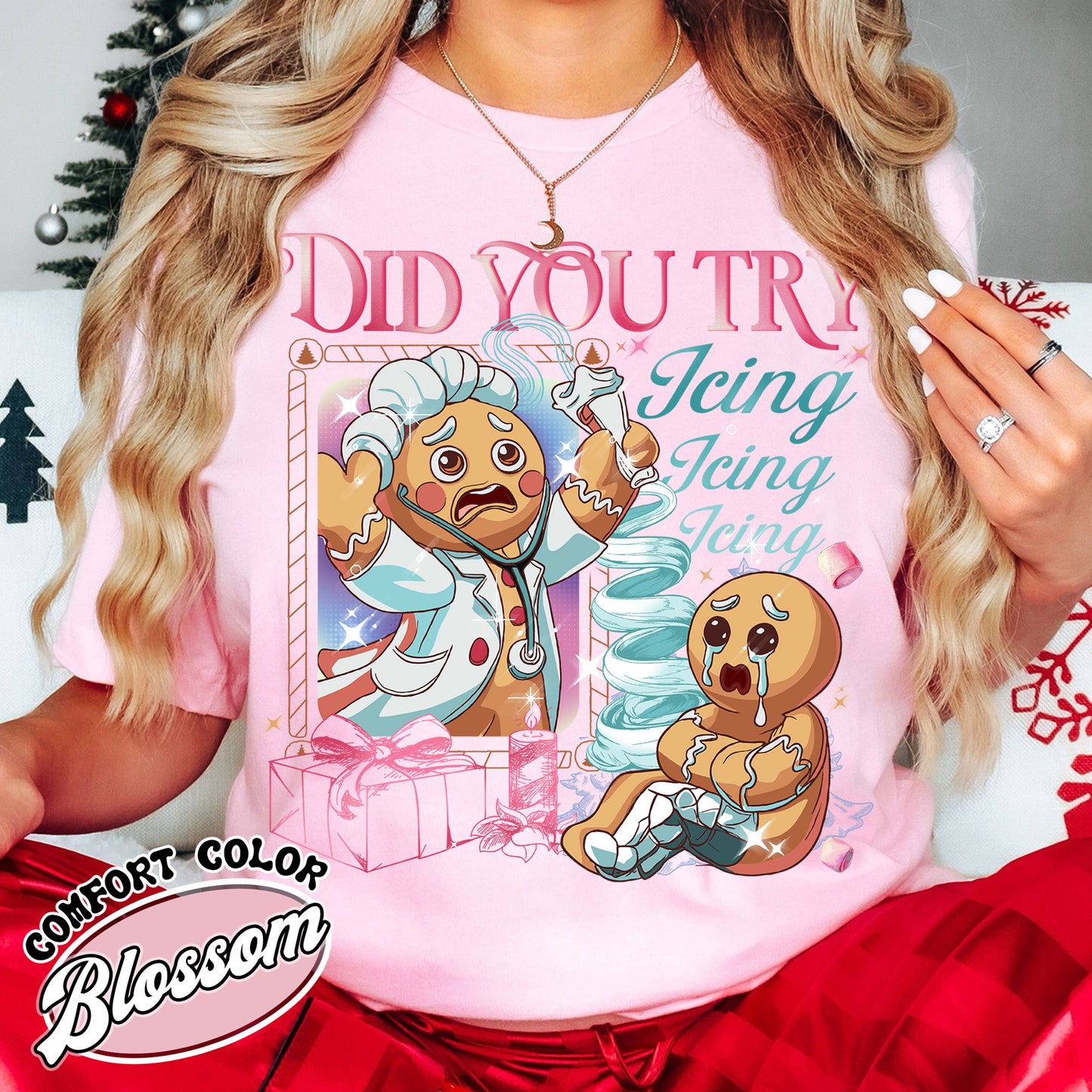 Did You Try Icing It Shirt, Funny Nurse and Doctor Shirts, Gingerbread Christmas Shirt, Xmas Tee, Health Care Worker Shirt, Christmas Shirt