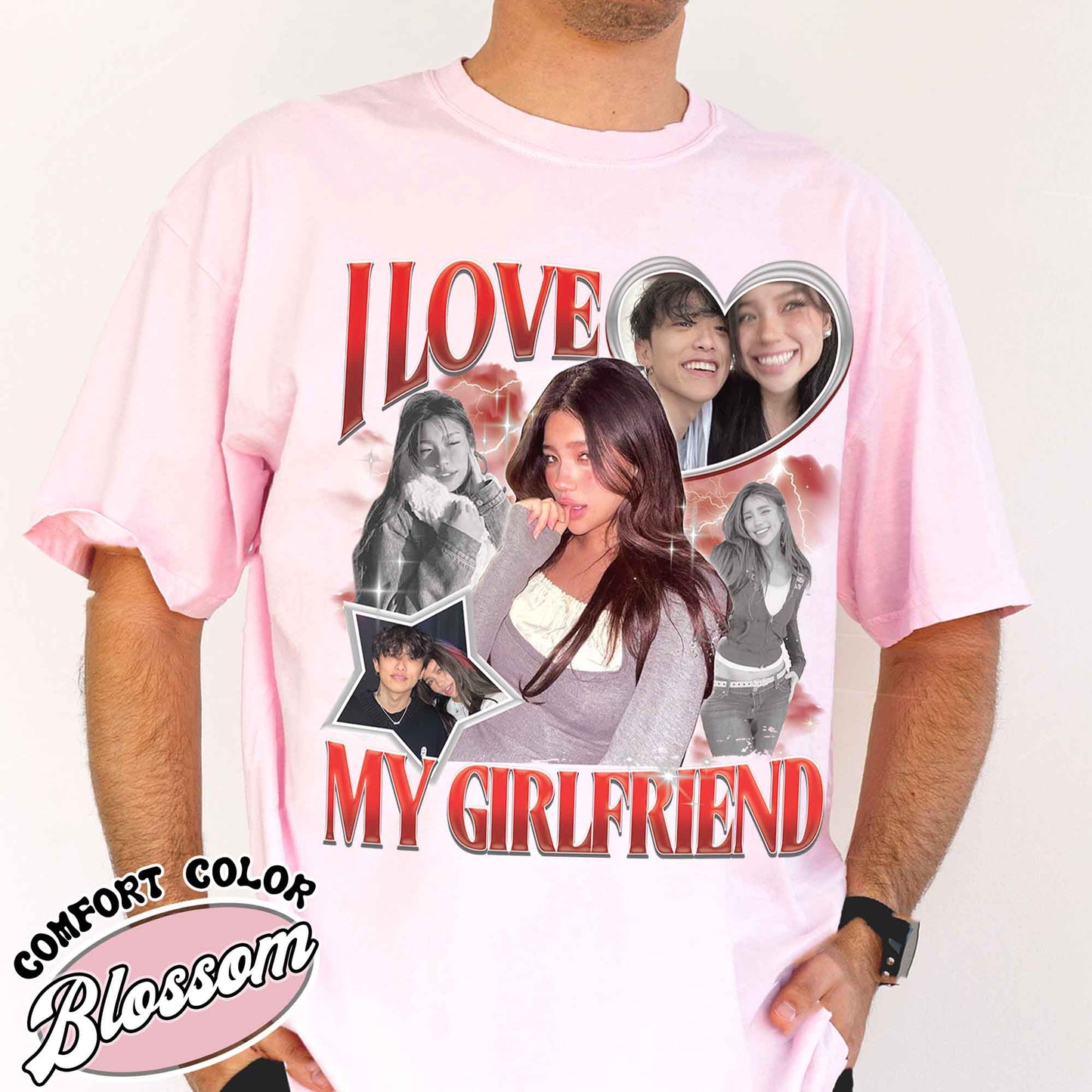 I Love My Girlfriend Shirt, Custom I Love My Girlfriend Shirt, Custom Rap Tee Comfort Colors, Custom Rap Tee for Boyfriend, Vintage Rap Tee