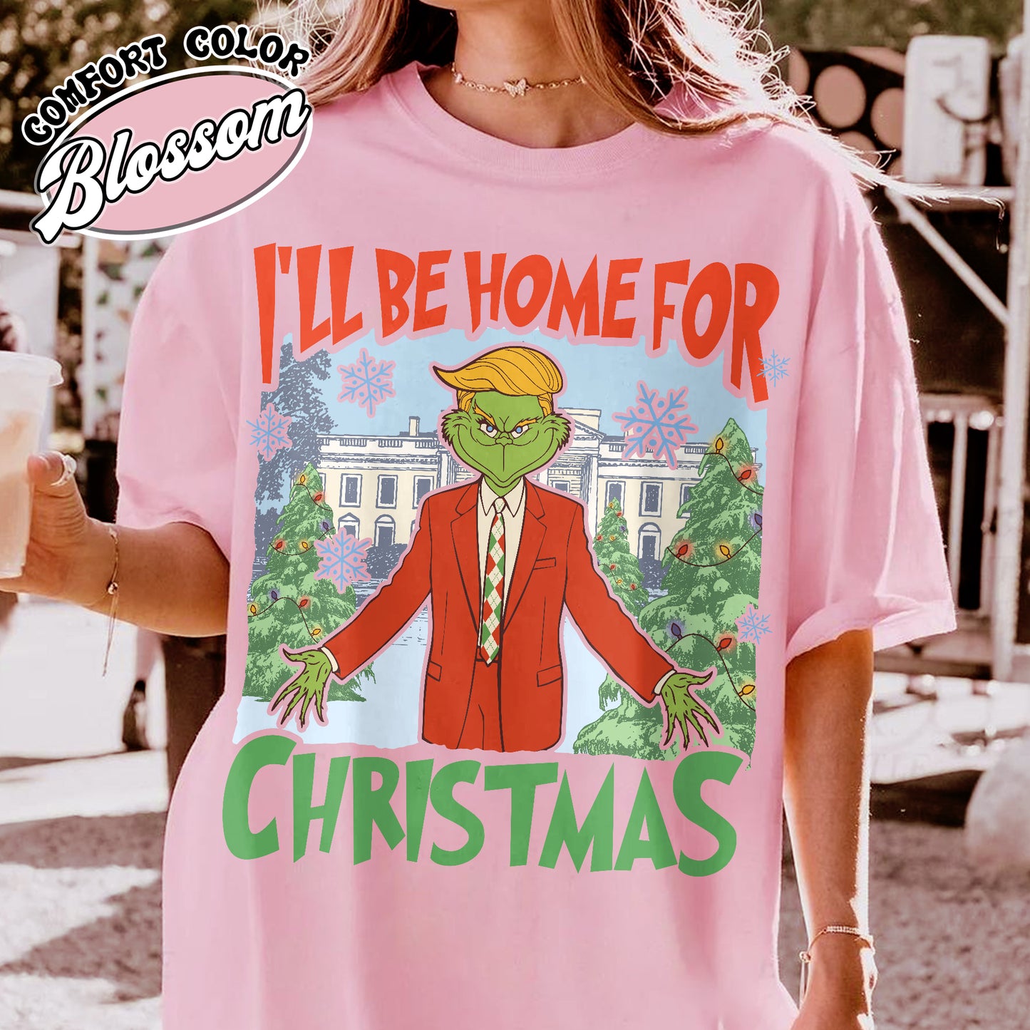 Ill Be Home for Christmas Shirt, I’ll Be Home for Christmas, Funny Christmas Shirts, Matching Christmas Party, Christmas Daddy President Shirt