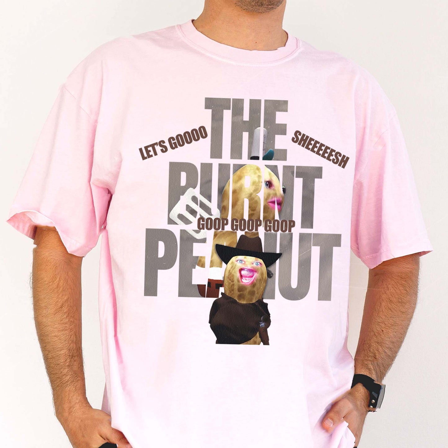 Funny The Burnt Peanut GOOP Homage, Peanut GOOP Bungulator 90s Bootleg, Internet Viral Meme Tshirt