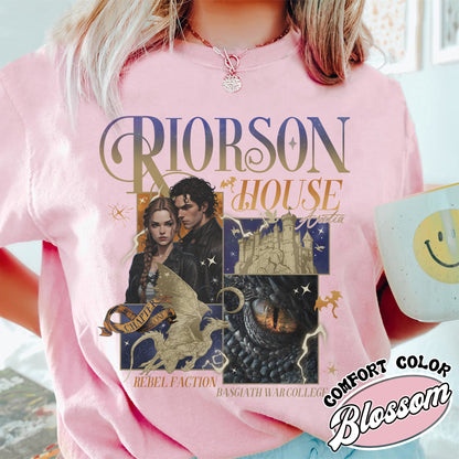 Xaden Riorson House Comfort Color Shirt, Fourth Wing Merch, Iron Flame Shirt, Rebecca Yarros, Fourth Wing Shirt, Book Tok Merch, Book Lover Gift