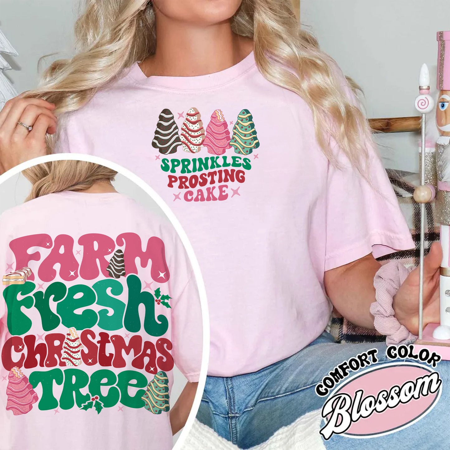 Farm Fresh Christmas Tree Shirt, Farm Fresh Ready To Eat Christmas Tree, Farm Fresh Christmas Tree Cakes Sweatshirt, Christmas Cake Shirt