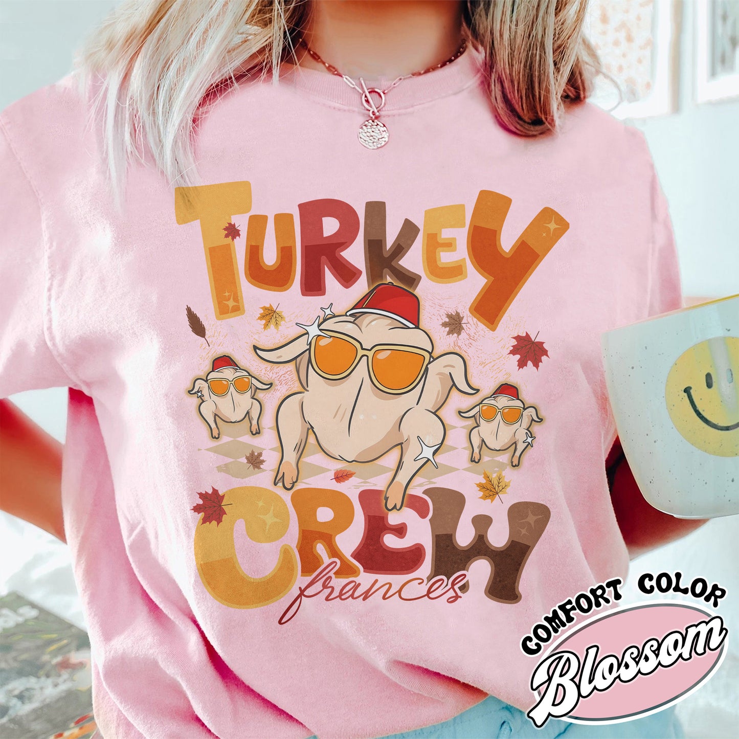 Turkey Crew Tshirt, Thanksgiving Shirt, Custom Family Thanksgiving, Turkey Squad Shirt, Friendsgiving T Shirts, Personalized Thanksgiving Shirt