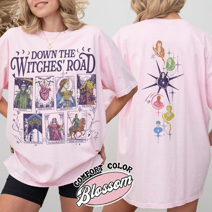 Down The Witches Road Shirt,Wicca Green Witch Shirt,Down The Witches Road Tarot Cards Shirt,Witch Coven Shirt,All Along Shirt,Witches Shirt