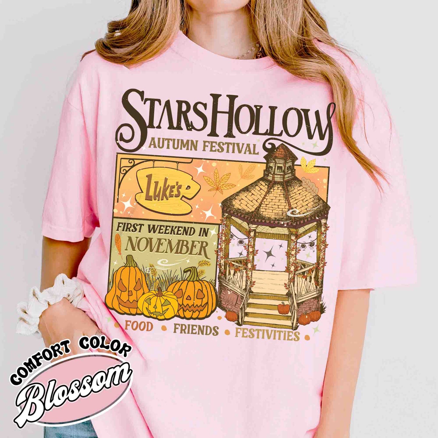 Stars Hollow Autumn Festival  Comfort Colors Shirt, Where You Lead I Will Follow Shirt, Tv Show Fans Gift, Fall Shirt, Luke's Coffee Tee