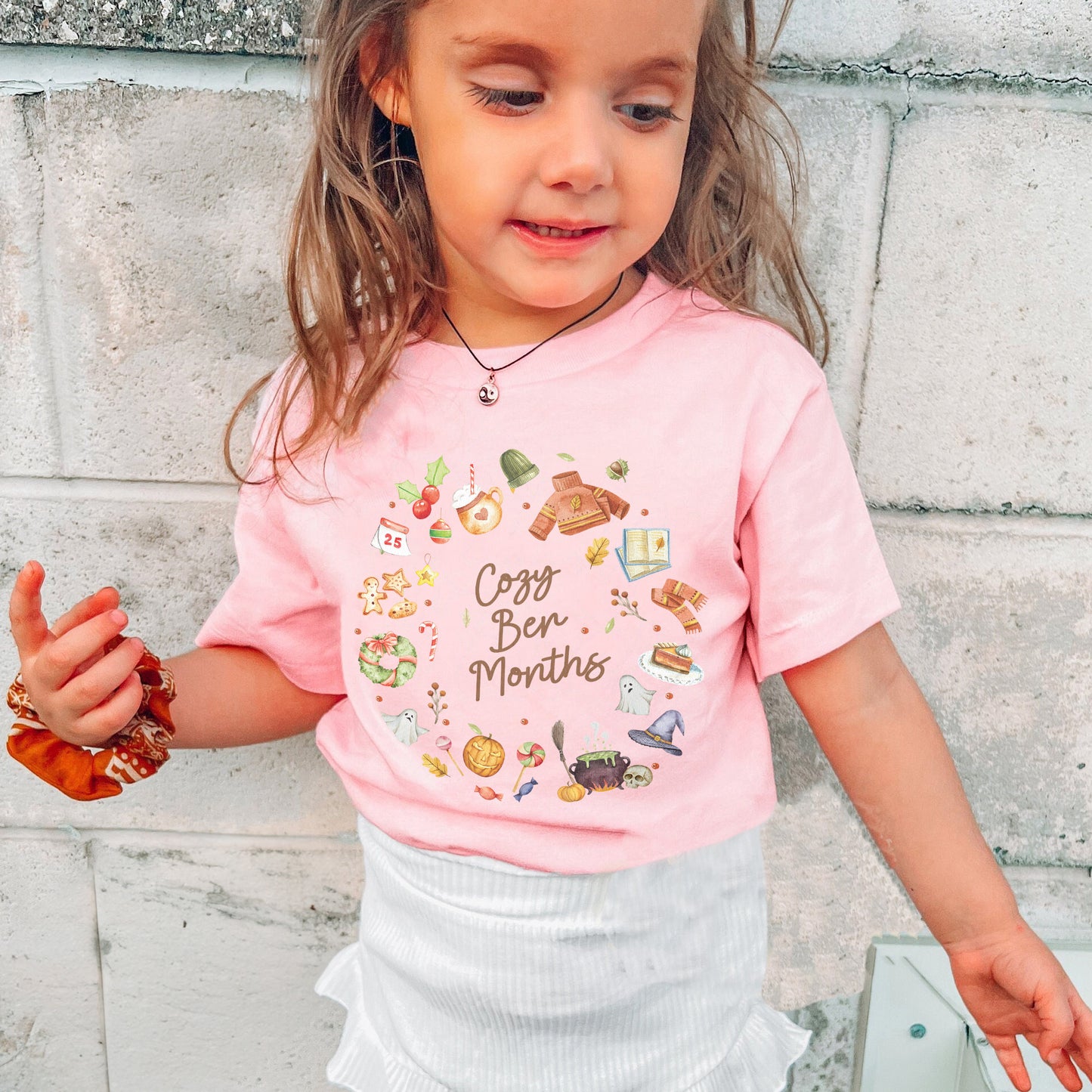 Cozy Ber Months Shirt, Fall Winter Seasonal Tee, Autumn Halloween Thanksgiving Christmas Top Youth Tshirt