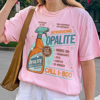 Opalite Spray Retro Graphic, Don't Sweat It, Magical Result, Showgirl Tshirt