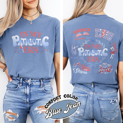 Patriotic Comfort Colors Shirt, America Retro Shirt, Red White And Blue, Independence Day Tee, Usa Flag, 4th Of July Shirt, Fourth Of July Shirt