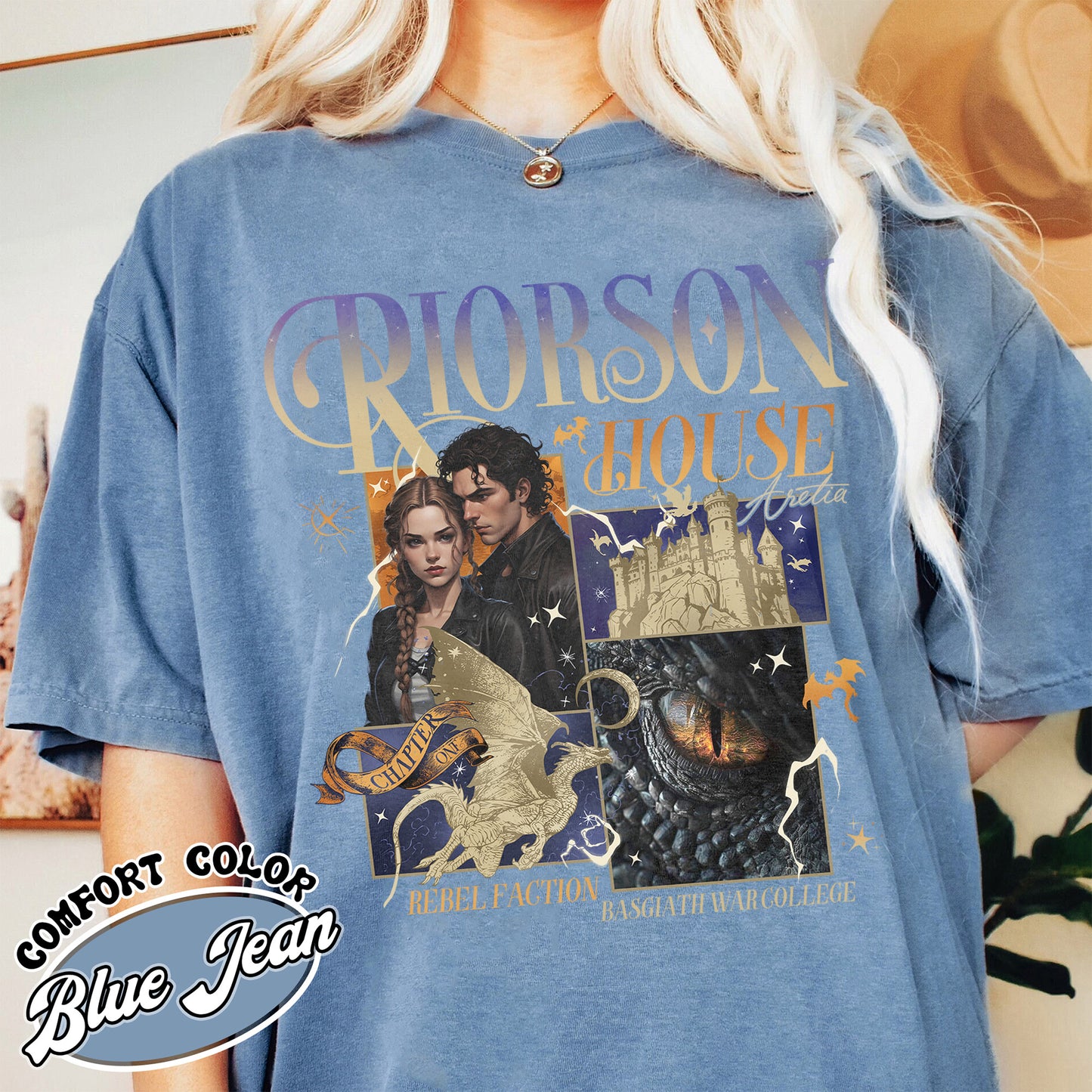 Xaden Riorson House Comfort Color Shirt, Fourth Wing Merch, Iron Flame Shirt, Rebecca Yarros, Fourth Wing Shirt, Book Tok Merch, Book Lover Gift