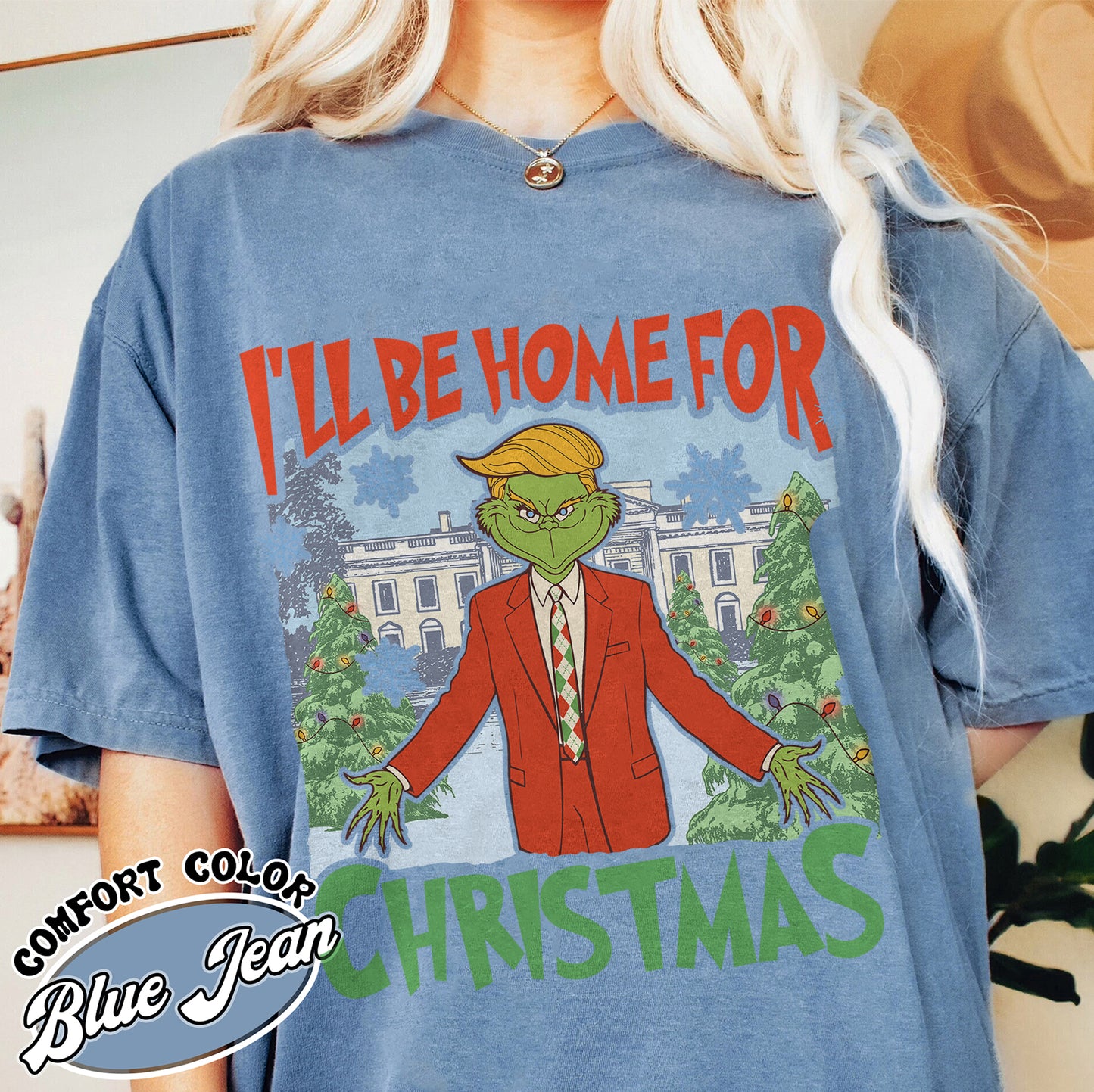 Ill Be Home for Christmas Shirt, I’ll Be Home for Christmas, Funny Christmas Shirts, Matching Christmas Party, Christmas Daddy President Shirt