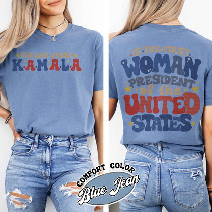 The One where Kamala is the First Woman President, Kamala Harris 2024 Election Shirt, Vote Blue 2024, Democrat Shirt