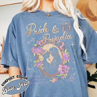Bookish Comfort Color Shirt, Pride and Prejudice 20th Anniversary Shirt for Fan, Pemberley Shirt