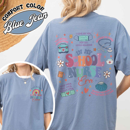 Personalized School Nurse Shirts, Custom Nurse Shirt, Nursing School, Nursing School Shirt, Nursing School Gift, in My Nursing School Era Shirt