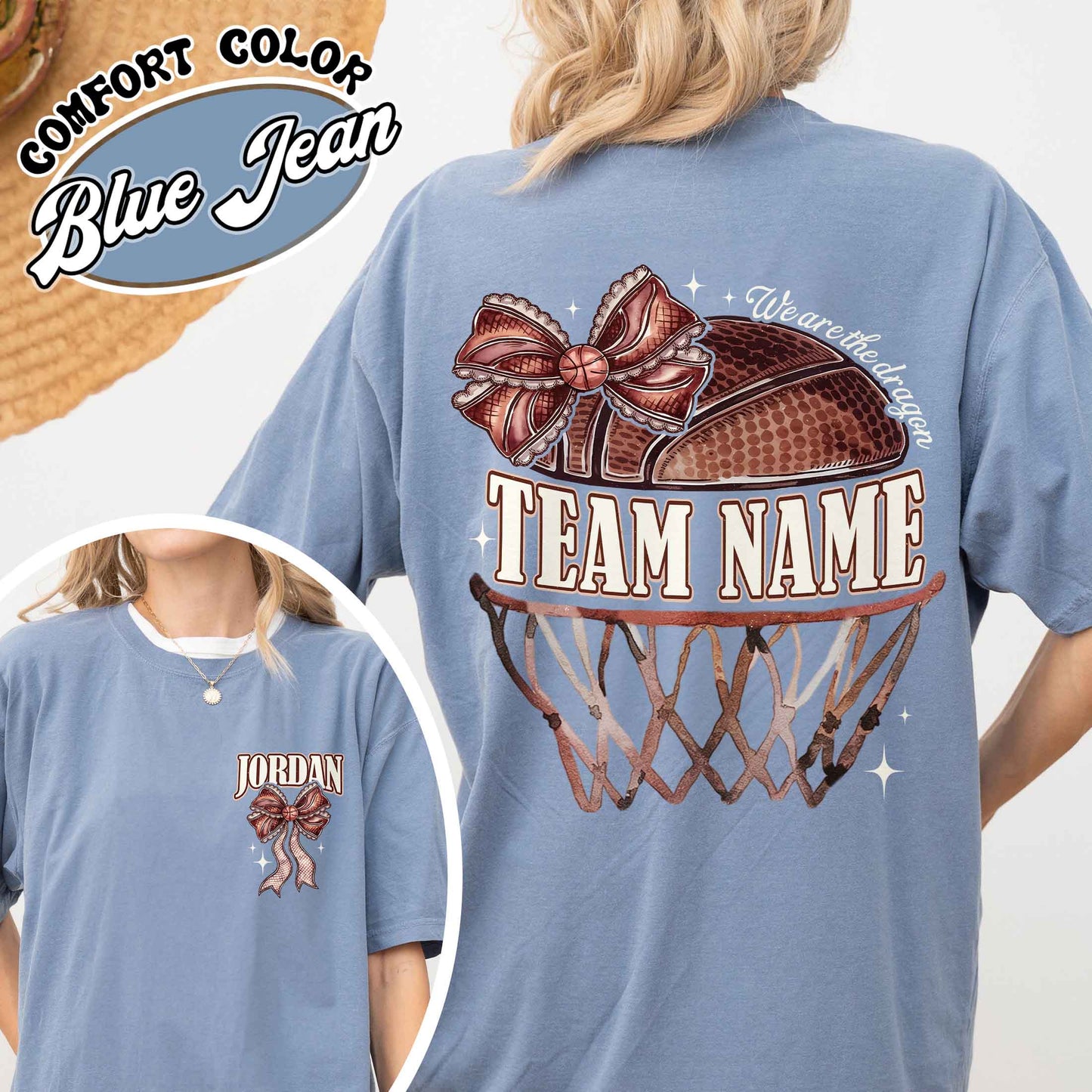 Custom Basketball Mom Shirt, Personalized Basketball Shirt, Game Day Basketball Shirt, Girl Basketball Shirt, Custom Team Basketball Shirt