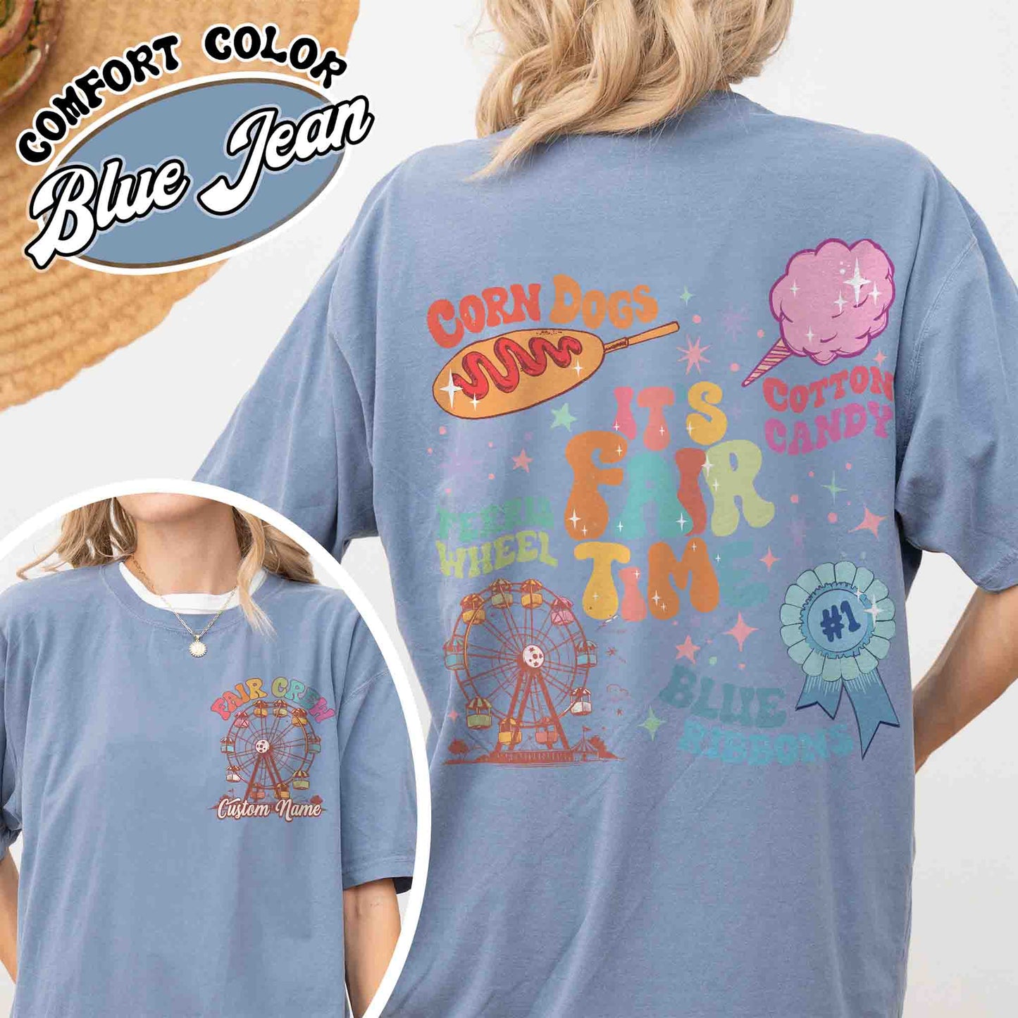 It’s Fair Time Shirt, Carnival T-Shirt, Cotton Candy Corn Dogs Wheel Blue Ribbon Shirt, County Fair Carnival, Fair Crew Shirt, State Fair Shirt