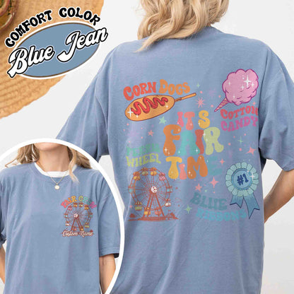 It’s Fair Time Shirt, Carnival T-Shirt, Cotton Candy Corn Dogs Wheel Blue Ribbon Shirt, County Fair Carnival, Fair Crew Shirt, State Fair Shirt