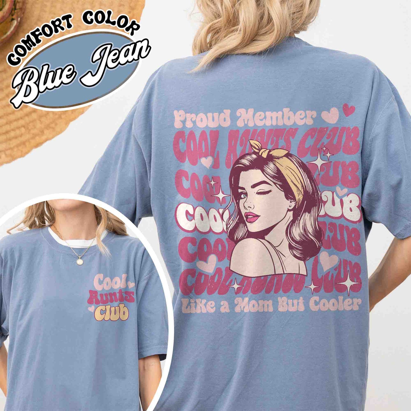 Cool Aunts Club Pocket Shirt, Cool Aunts Club Shirt, Cool Aunts Club T-Shirt, Great Aunt Club, Aunt and Neice Gift, Future Aunt Gifts