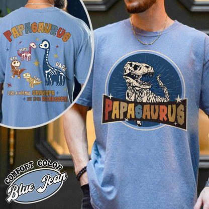 Papasaurus Shirt, Custom Papasaurus Shirt, Personalized Grandpasaurus Like a Normal Grandpa but More Roarsome Shirt, Papa Shirt, Fathers Day