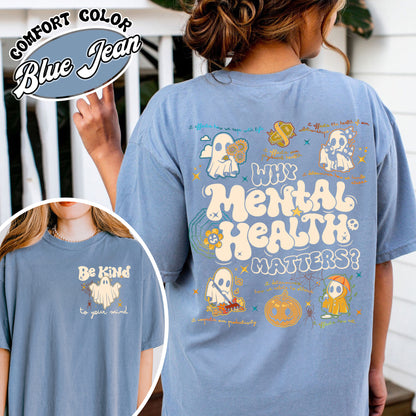 Mental Health Halloween Shirt, Don’t Ghost Your Feelings, Therapist School Counselor Halloween Shirt, Halloween School Psychologist Shirt