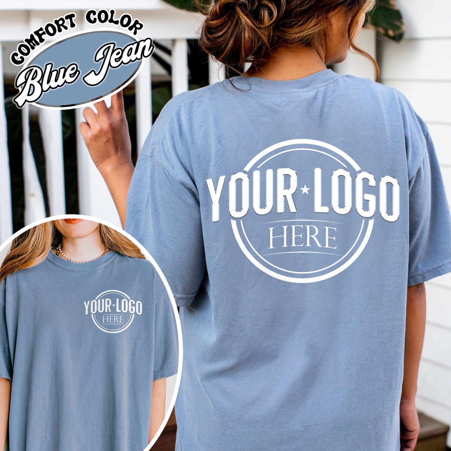 Business Logo Shirt Front and Back Shirt, Custom Logo Shirt Bulk, Custom Business Logo, Custom Shirt of My Logo, Your Logo Here Shirt