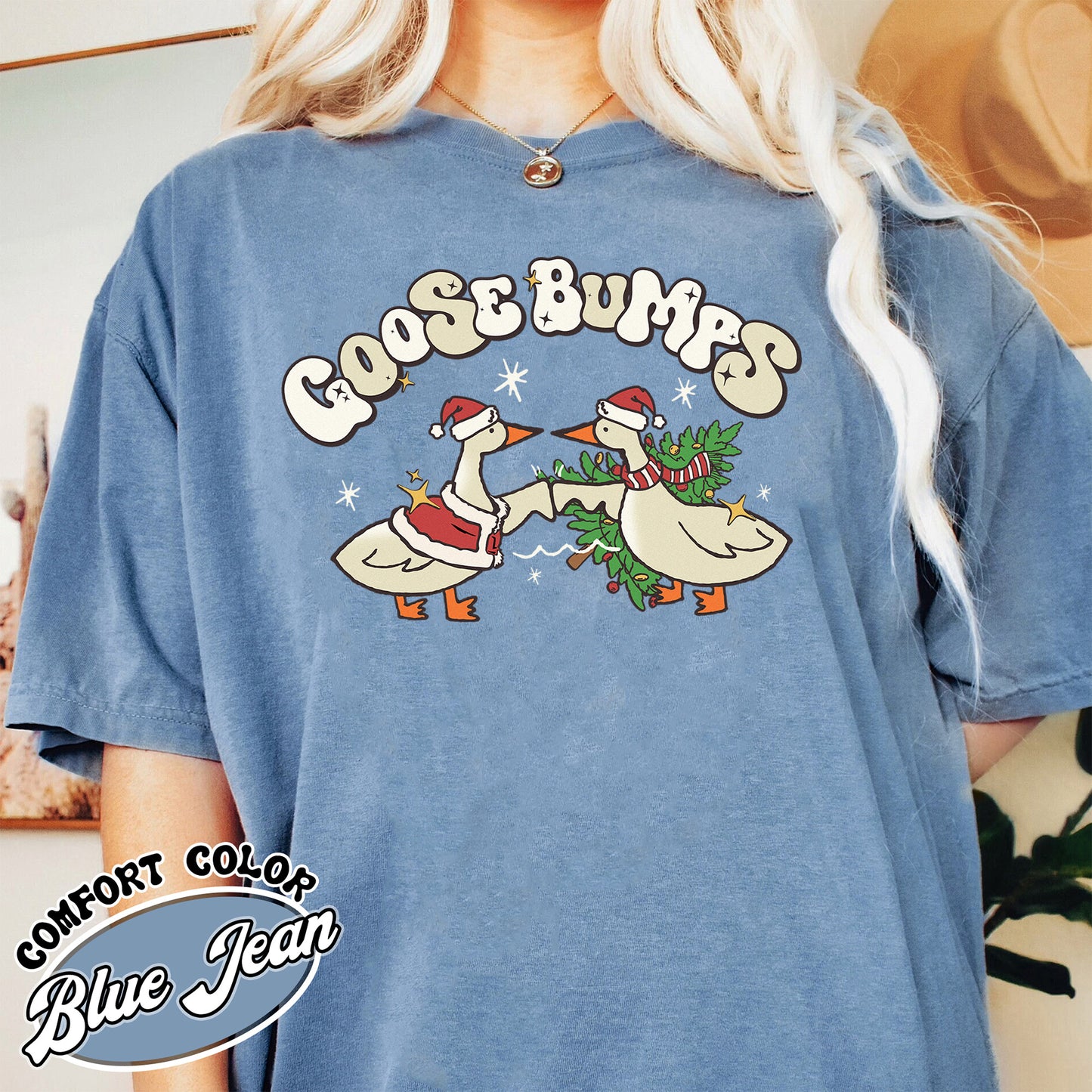 Silly Christmas Shirt, Serious Goose Funny Shirt, Cute Goose Shirt Gifts for Farm Girls, Aesthetic Meme Goose T-Shirt, Funny Goose Outfit