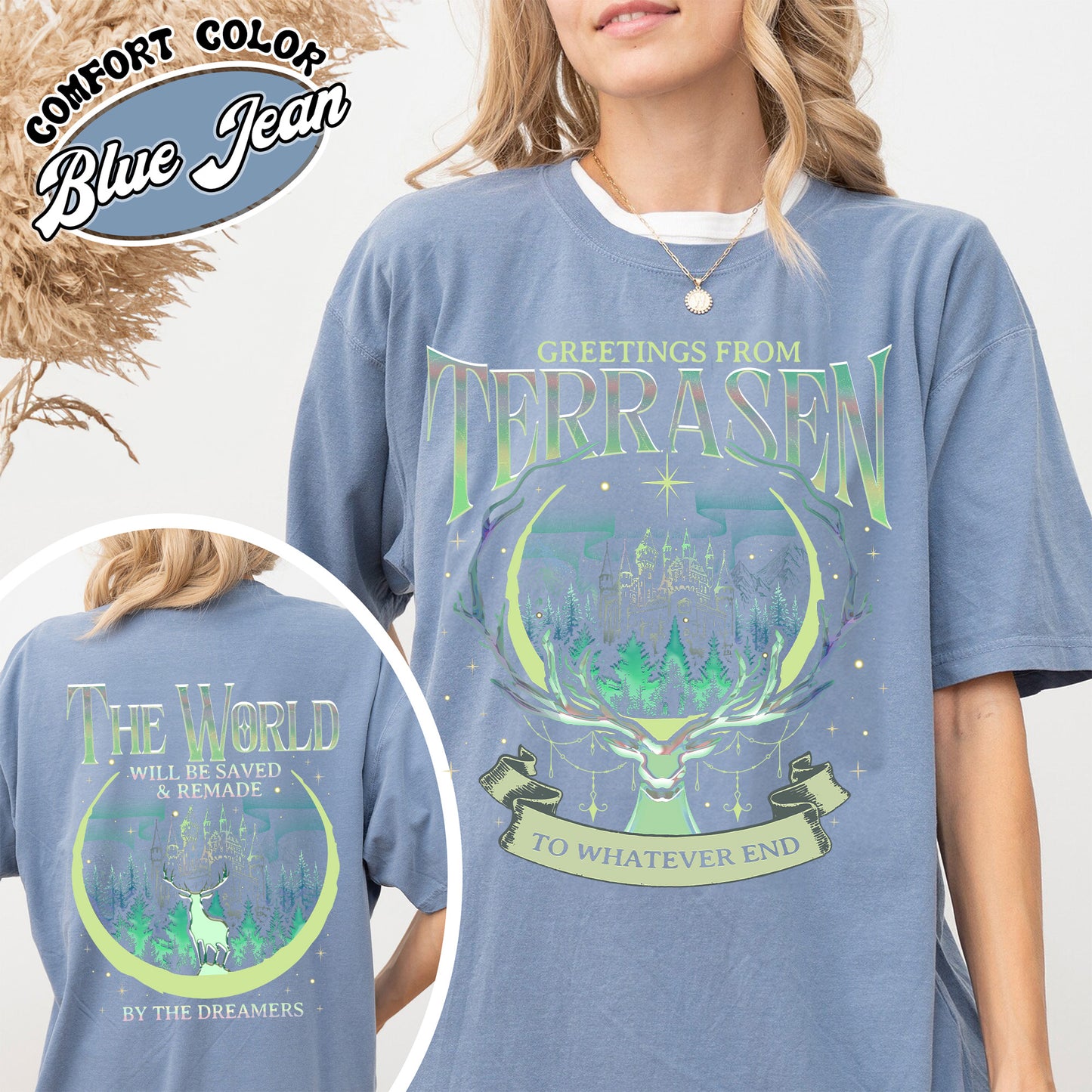 Throne Of Glass Comfort Colors Shirt, Sjm Terrasen Shirt, Reading Lover, Book Lover T-shirt,Elirea Crescent City Aelin Galathynius,Tog Shirt