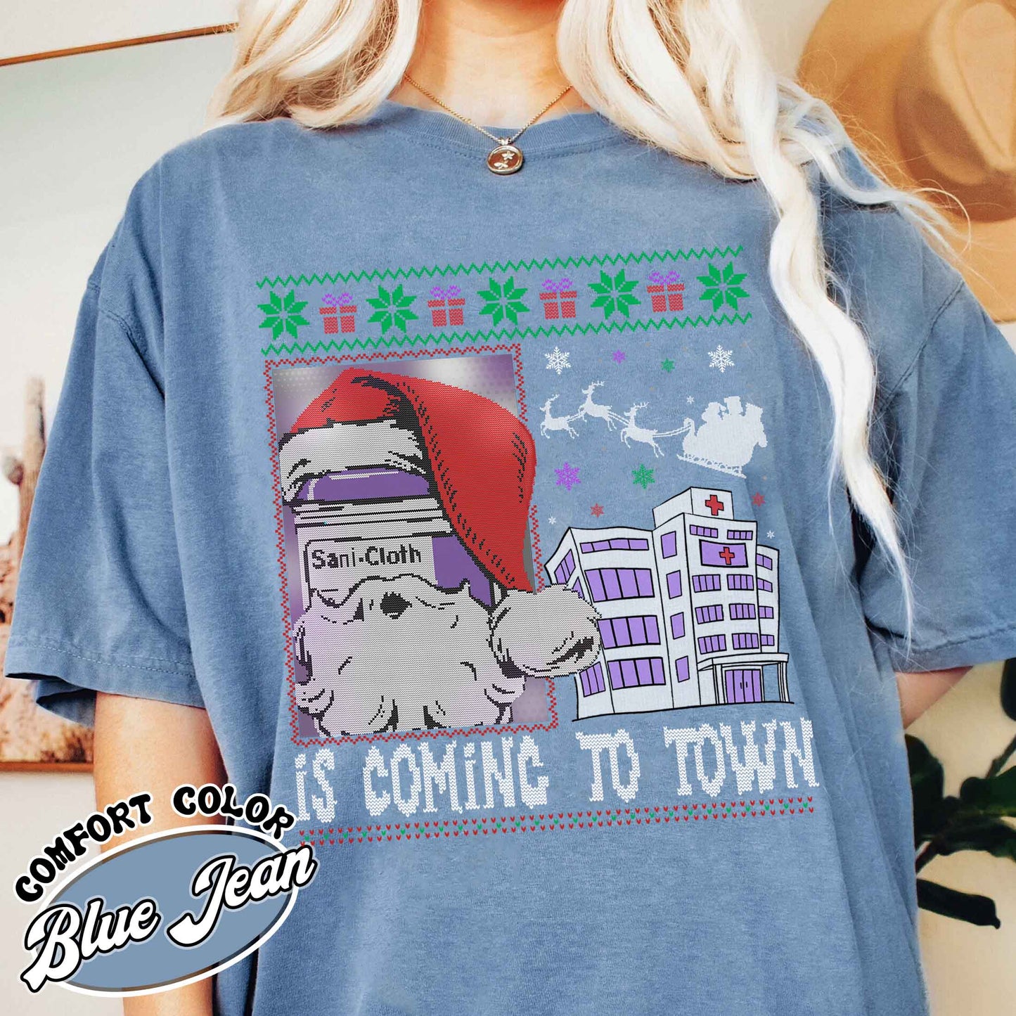 Nurse Christmas Shirt, Funny Nurse Christmas Shirt, Medical Assistant Shirt, Is Coming to Town, CMA Shirt, CMA Gifts, Medical Assistant Gift