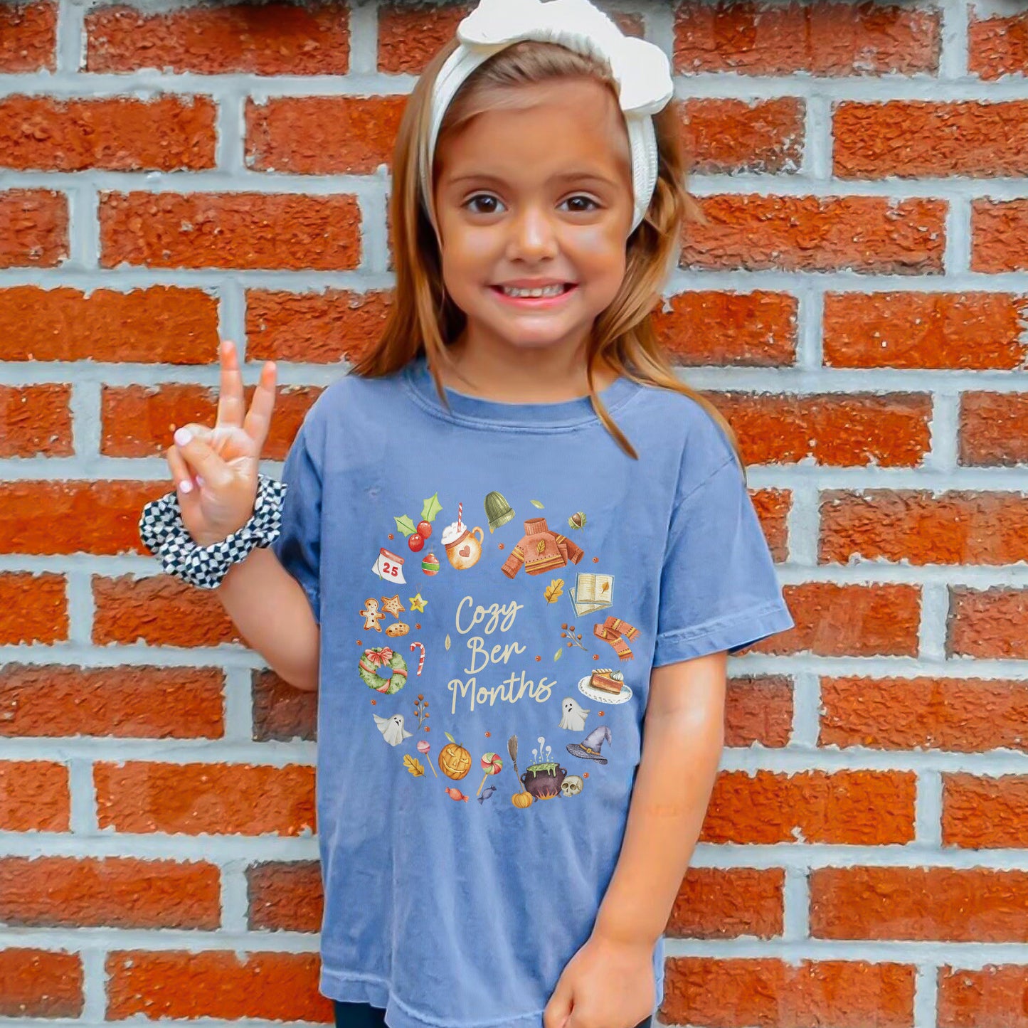 Cozy Ber Months Shirt, Fall Winter Seasonal Tee, Autumn Halloween Thanksgiving Christmas Top Youth Tshirt