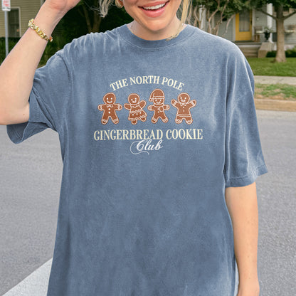 Gingerbread Cookie Club Shirt: Vintage Holiday Tee