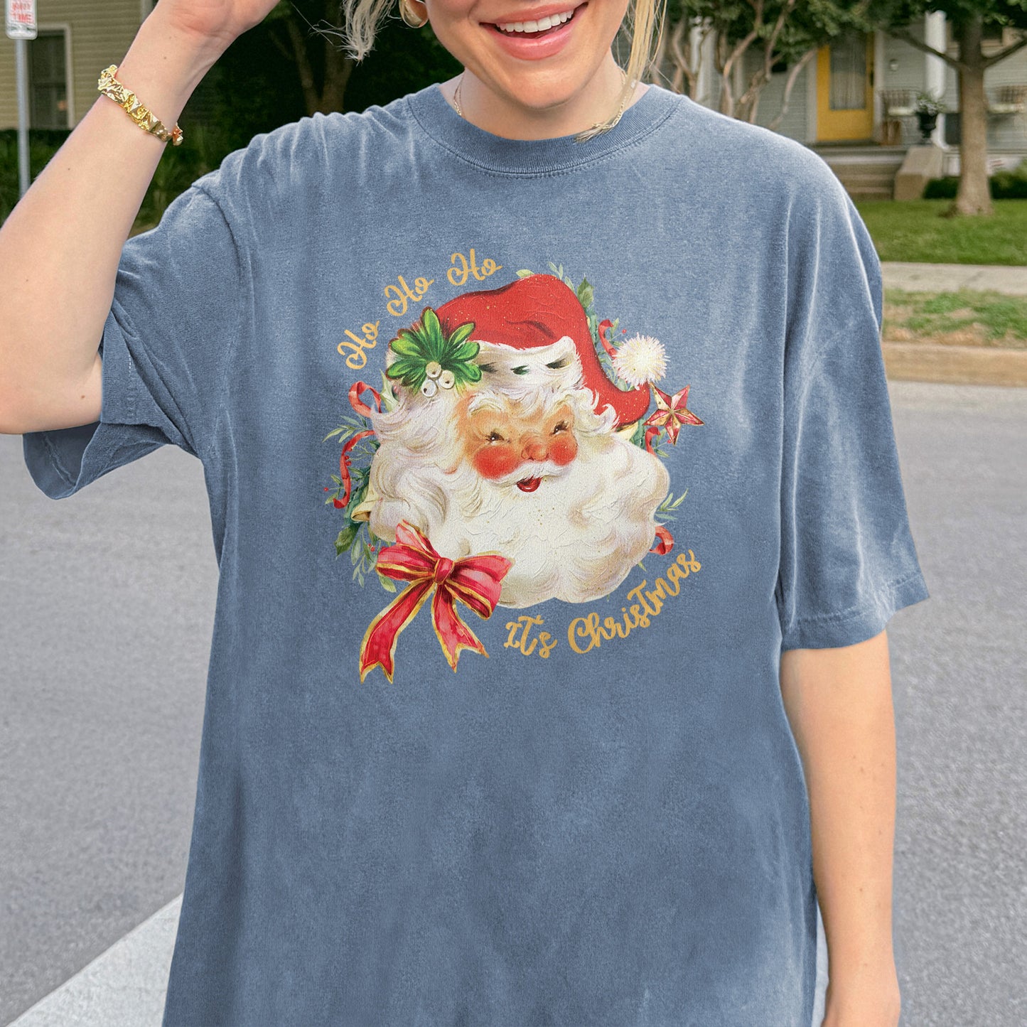 Vintage Santa Claus Retro Christmas Shirt