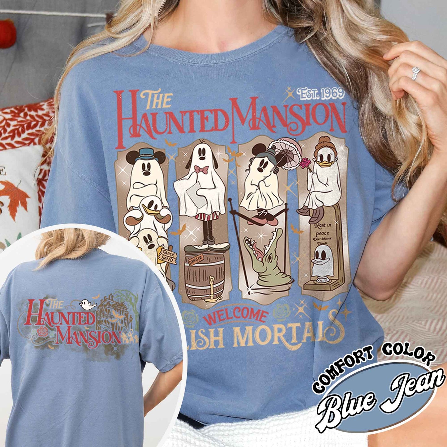 Haunted Mansion Shirt, Halloween Shirt, Haunted Mansion Halloween Tshirt, Not So Scary Halloween Party 2024 Shirt, Girls Trip Halloween T Shirt