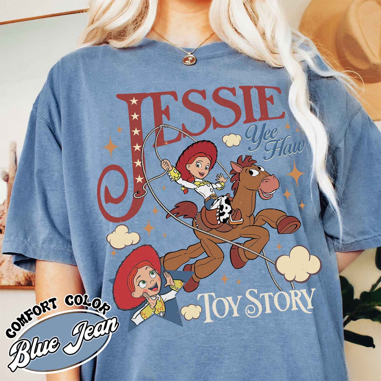 Woodie Jessie Characters Comfort Color Shirt, Theme Park Trip Shirt, Family Shirt, Custom Couple Group Shirt, Matching Tshirt