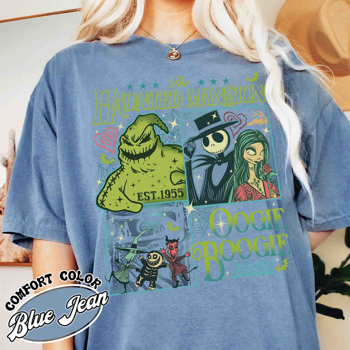 Nightmare On Main Street Comfort Colors Tshirt, Halloween Shirt For Women, Halloween Fall Shirt Retro Halloween Shirt, Haunted Mansion Shirt