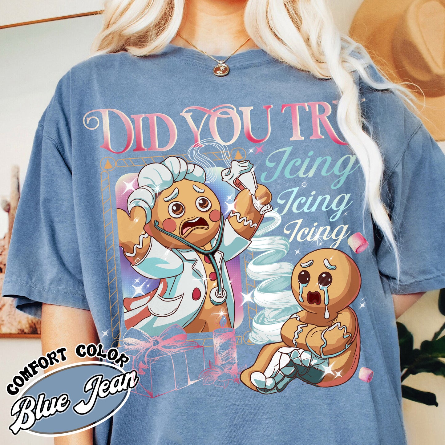 Did You Try Icing It Shirt, Funny Nurse and Doctor Shirts, Gingerbread Christmas Shirt, Xmas Tee, Health Care Worker Shirt, Christmas Shirt