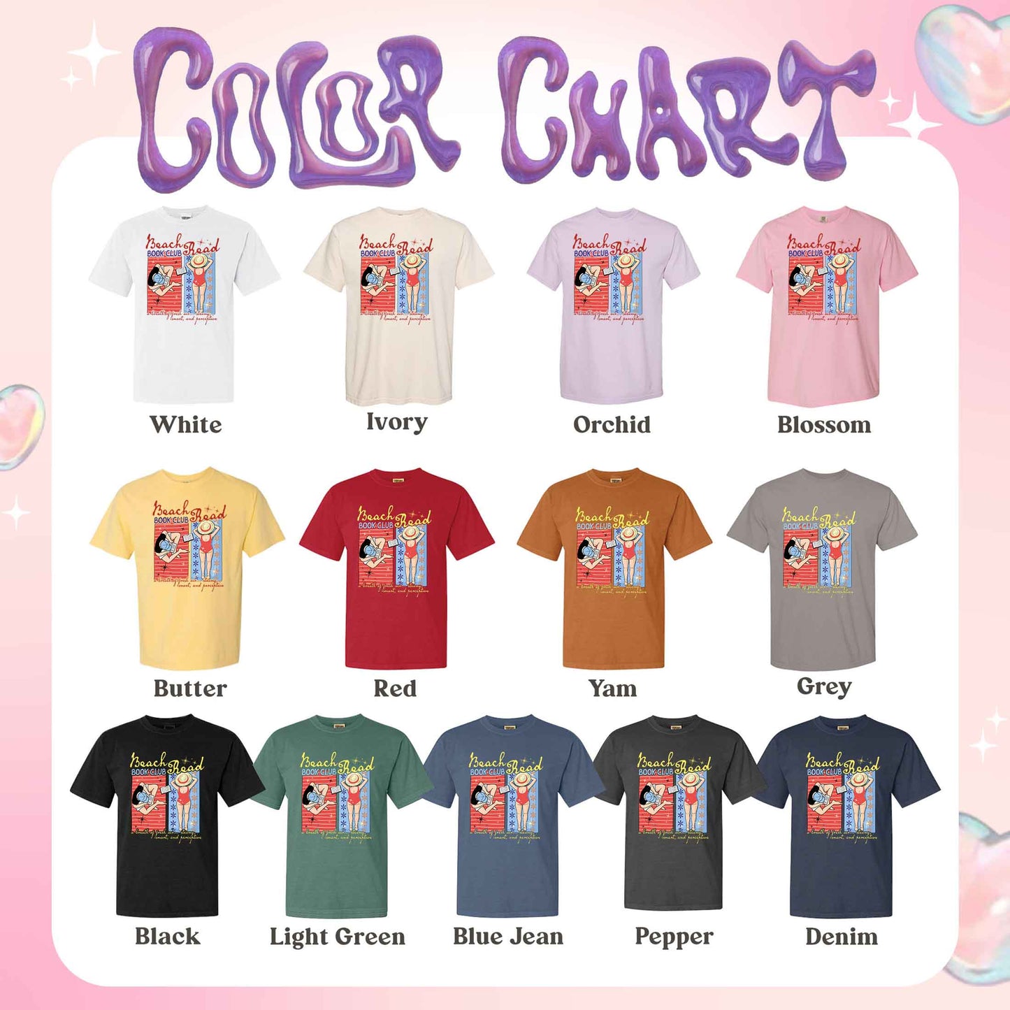 Book Lover Comfort Color Shirt, Beach Read Book Club Emily Henry Shirt, Sunshine Falls Shirt