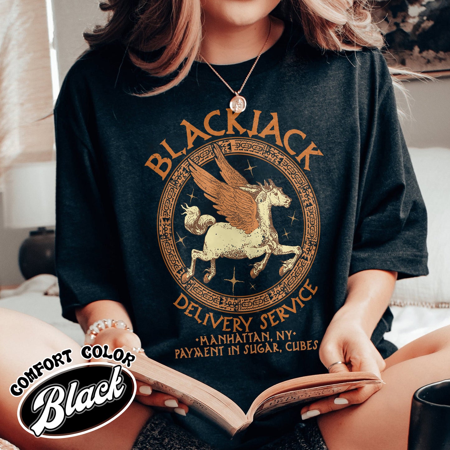 Book Lover Comfort Color Shirt, Camp Half Blood Chronicles Pegasus Shirt, Heroes of Olympus Shirt