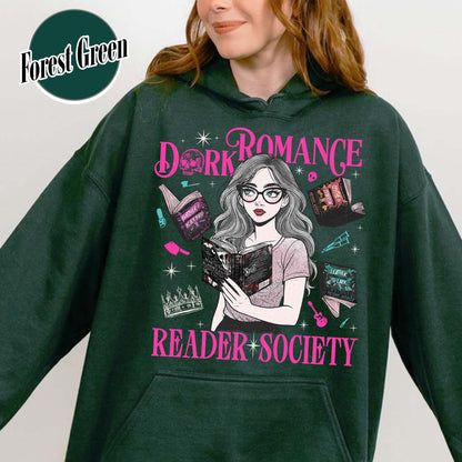 Bookish Hoodie, Dark Romance Readers Society Hoodie for Romance Reader, Booktok Hoodie