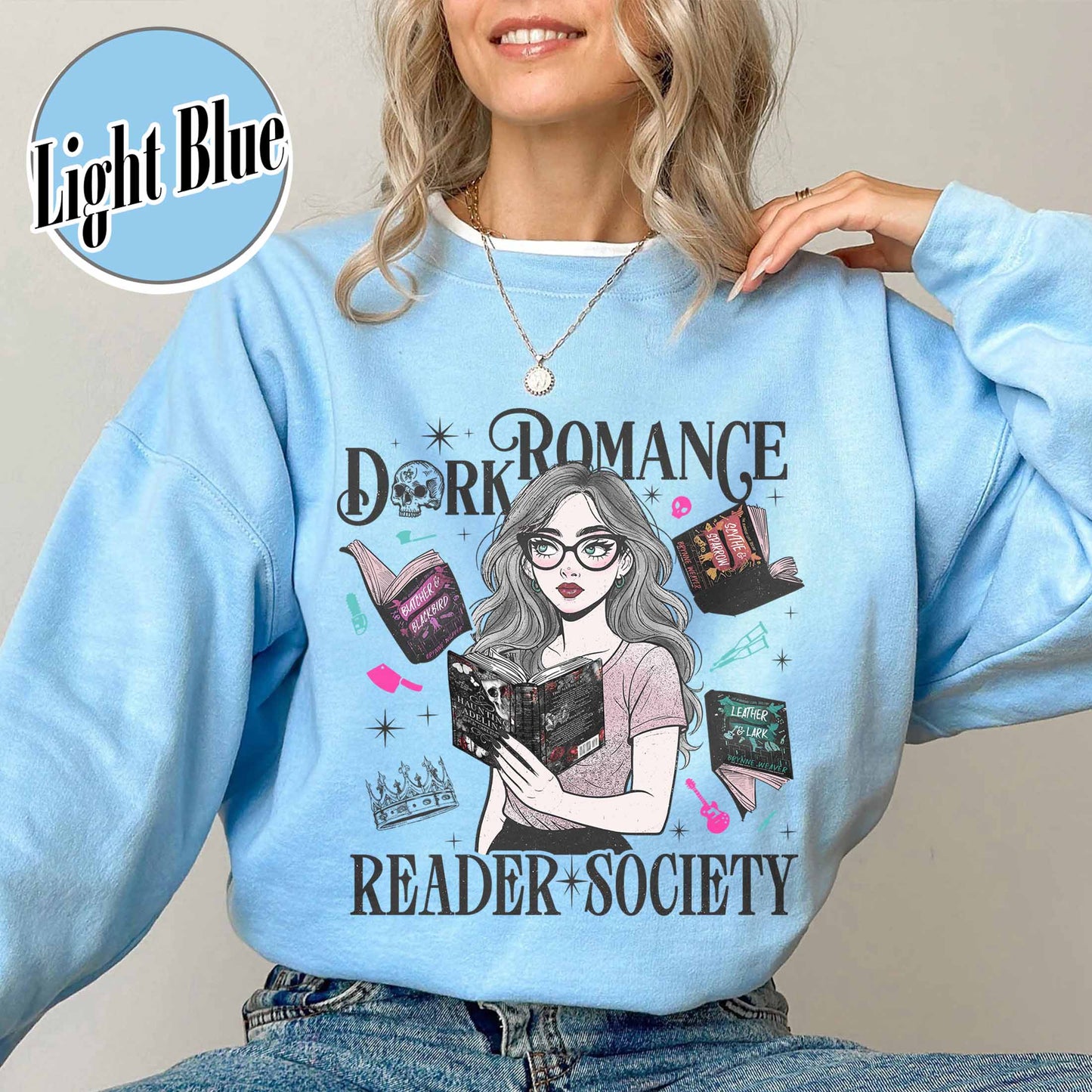 Bookish Sweatshirt, Dark Romance Readers Society Sweatshirt for Romance Reader, Booktok Sweatshirt