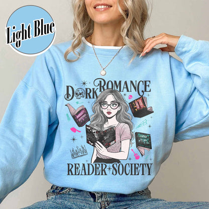 Bookish Sweatshirt, Dark Romance Readers Society Sweatshirt for Romance Reader, Booktok Sweatshirt
