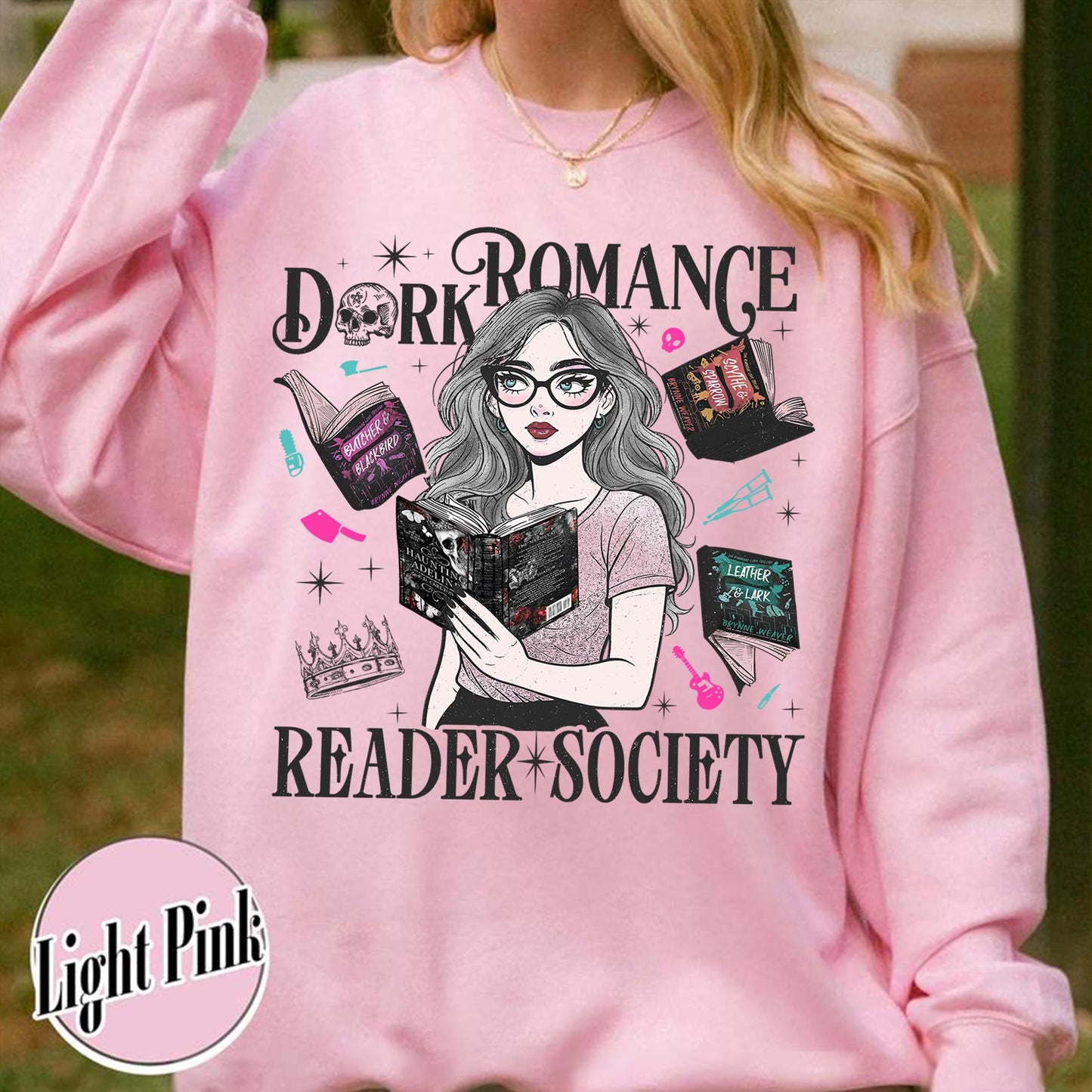 Bookish Sweatshirt, Dark Romance Readers Society Sweatshirt for Romance Reader, Booktok Sweatshirt