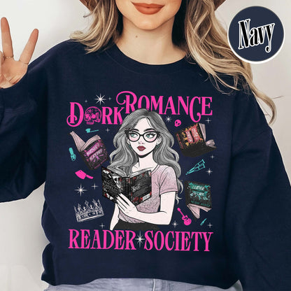 Bookish Sweatshirt, Dark Romance Readers Society Sweatshirt for Romance Reader, Booktok Sweatshirt