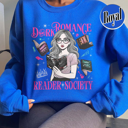 Bookish Sweatshirt, Dark Romance Readers Society Sweatshirt for Romance Reader, Booktok Sweatshirt