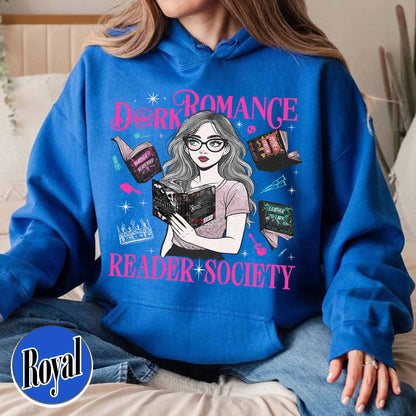 Bookish Hoodie, Dark Romance Readers Society Hoodie for Romance Reader, Booktok Hoodie