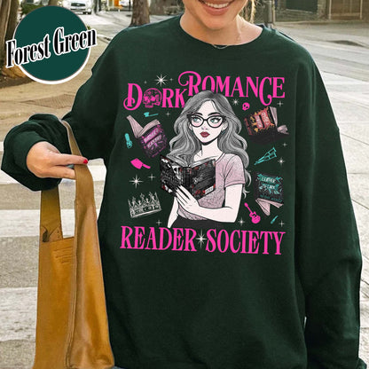Bookish Sweatshirt, Dark Romance Readers Society Sweatshirt for Romance Reader, Booktok Sweatshirt