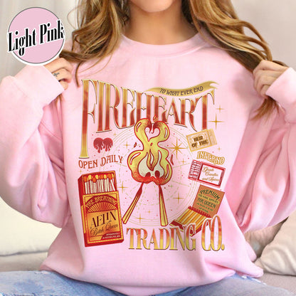 Bookish Sweatshirt, Fireheart Aelin Galathynius Trading Co Sweatshirt, to Whatever End Sweatshirt