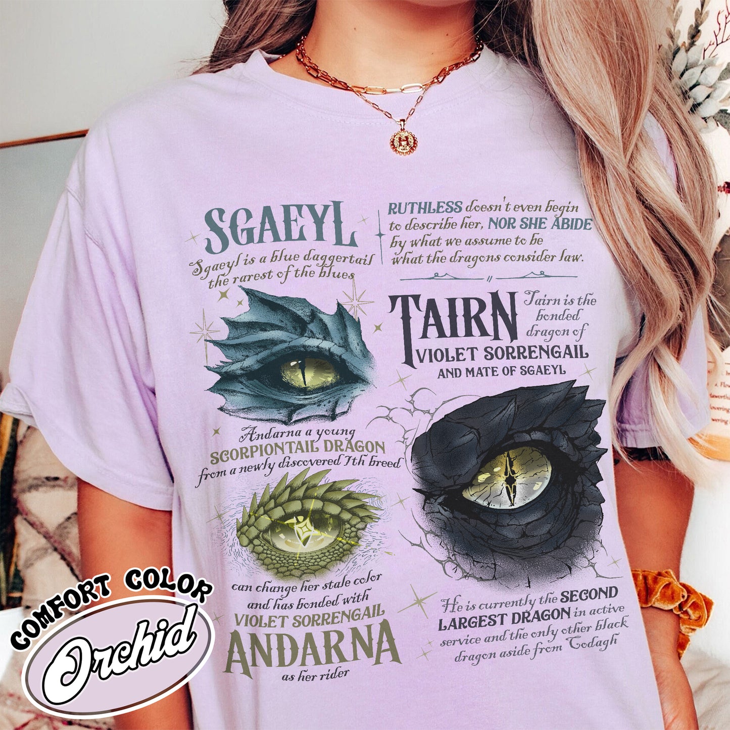 Bookish Comfort Color Shirt, Fourth Wing Dragon’s Eyes Shirt, Gift for Readers, Dragon Rider Shirt