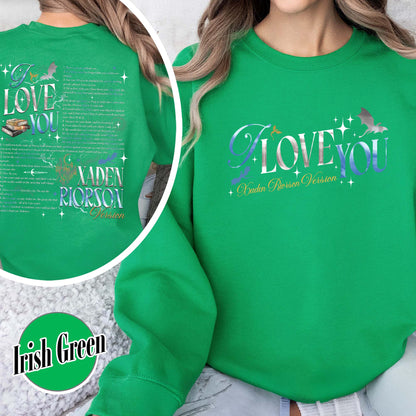 Bookish Sweatshirt, I Love You Xaden Riorson Version Sweatshirt, Fourth Wing Book Sweatshirt