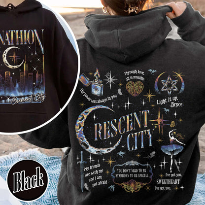 Bookish Hoodie, Lunathion Crescent City Hoodie, Bryce Quinlan Crescent City Sjm Merch